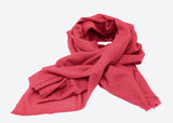 wine colored red cashmere scarf